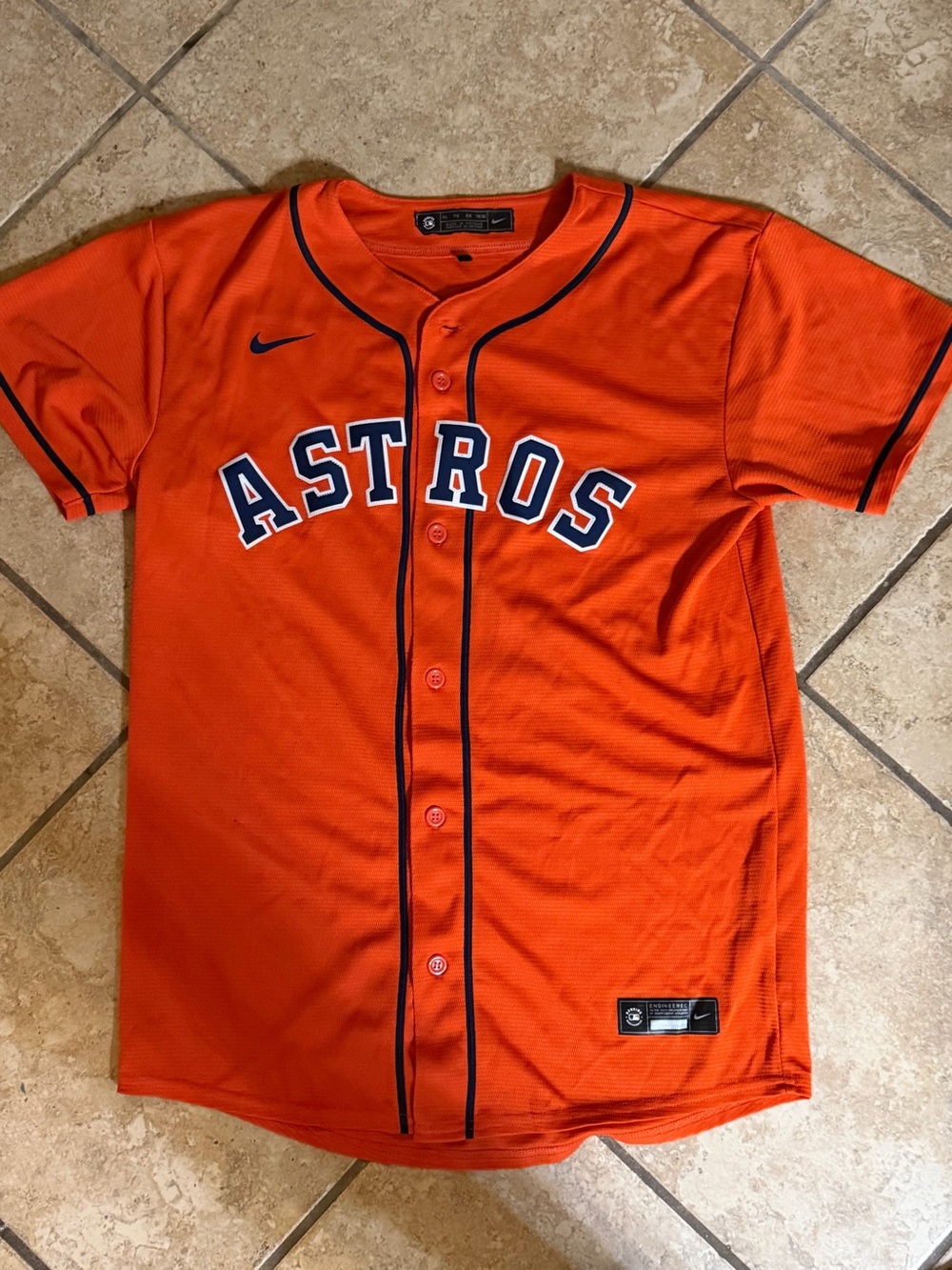 Nike Houston Astros Jose Altuve #27 Orange MLB Baseball Jersey